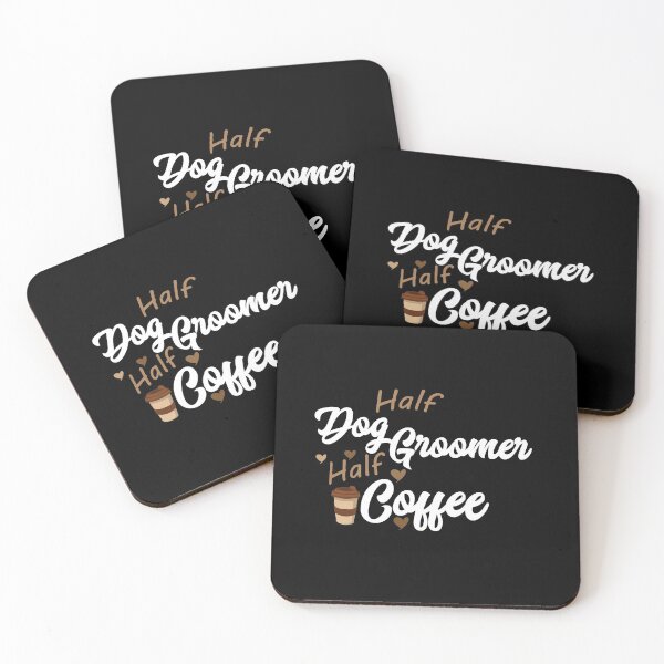 Item preview, Half Dog Groomer Half Coffee designed and sold by LA diseños.