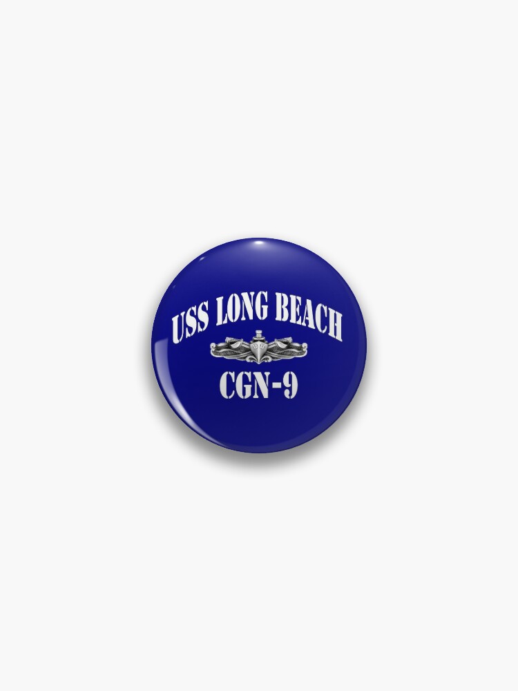 Uss Long Beach (cgn-9) Ship's Store - Redbubble Beach Pin