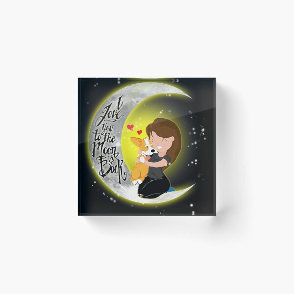 Artikelvorschau, Ich liebe Corgi zum Mond und zurück entworfen und verkauft von sotojacob.