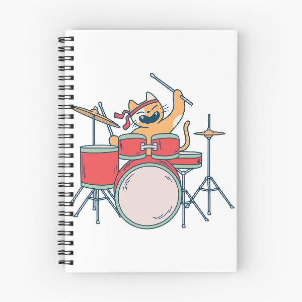 Item preview, Funny DRUMMER CAT designed and sold by Razan16.