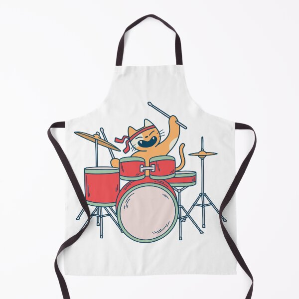 Item preview, Funny DRUMMER CAT designed and sold by Razan16.