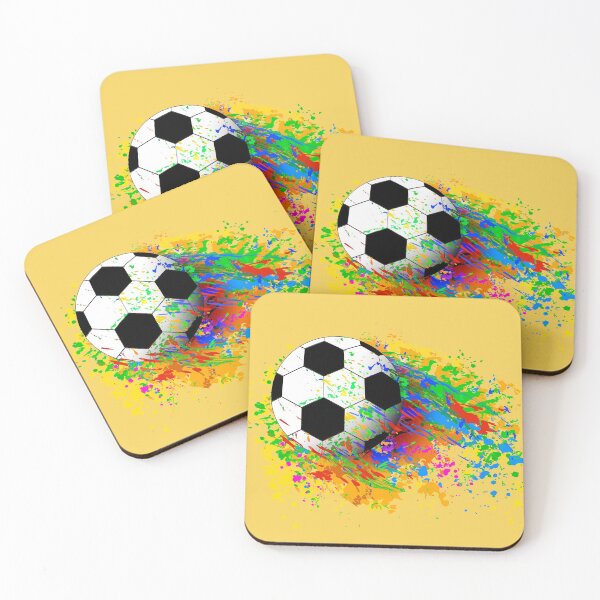 Item preview, Football soccer ball extreme sports colorful design designed and sold by Arija07.