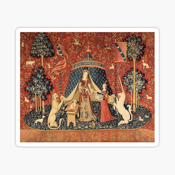 The Lady and the Unicorn: La Dame à la licorne Sticker