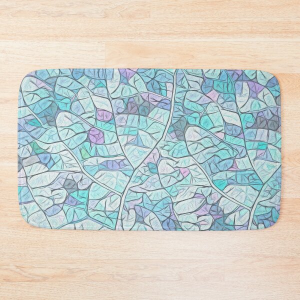 Item preview, Simplistic leaf structure pattern - graphic pastel art designed and sold by SulkaCreative.