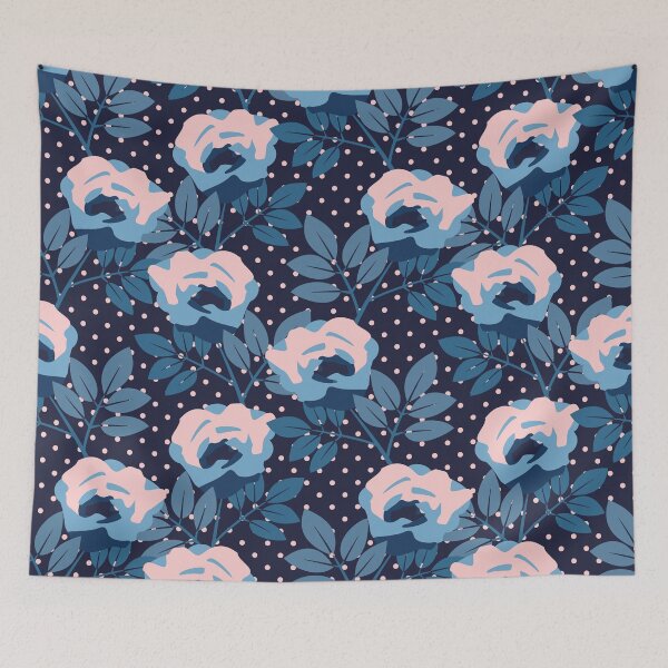 Item preview, Midnight nostalgic rose on a dark speckled background designed and sold by floraaplus.