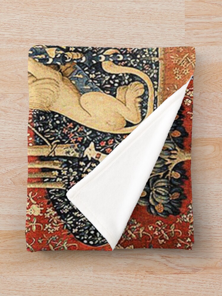 Alternate view of The Lady and the Unicorn: La Dame à la licorne Throw Blanket