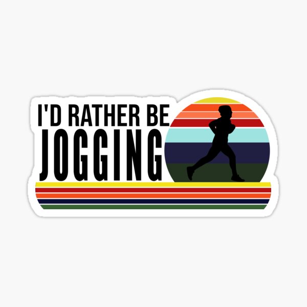 i'd rather be running i would rather be running id rather be be racing exercise  gifts for running men workout for men male Sticker for Sale by 0umStore