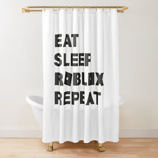 Roblox For Boy Shower Curtains Redbubble - roblox music id for shower