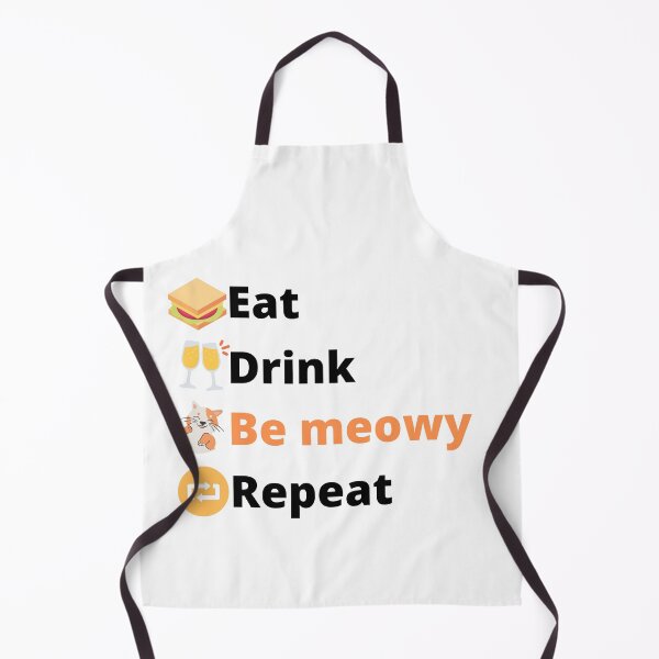 Item preview, eat drink and be meowy designed and sold by GabyVGalindo.