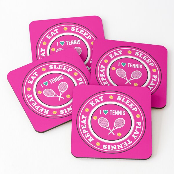 Item preview, White tennis rackets on vivid background designed and sold by EvieWoj.