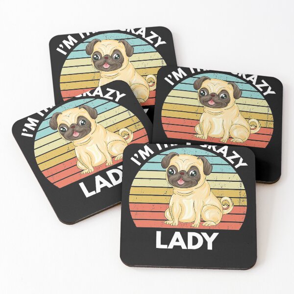 Item preview, I'm That Crazy Pug Lady Pug Mom Pug Lover Pug designed and sold by EmilyPippin.