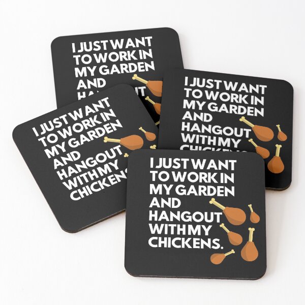 Item preview, I just want to work in my garden and hangout with my chickens designed and sold by ImperialBaron.