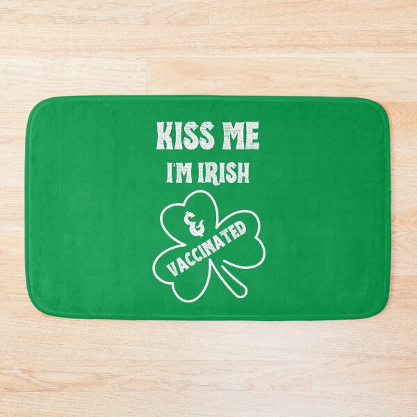 Item preview, Funny Kiss Me Im Irish and Vaccinated Celtic Shamrock designed and sold by WonderWear.