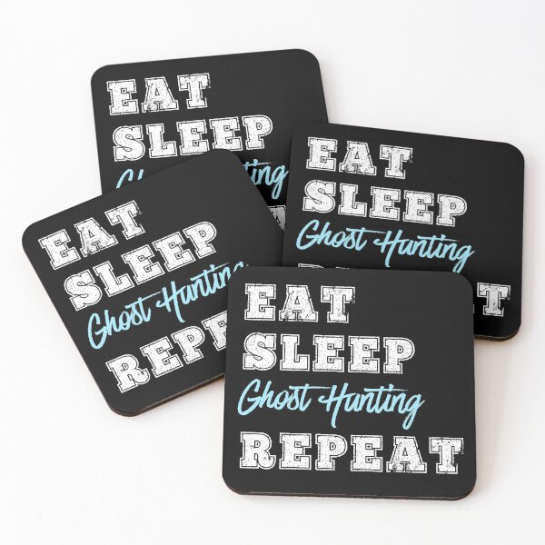 Item preview, Funny Ghost Hunting Gift Paranormal Investigator Hunt Ghosts Eat Sleep Repeat designed and sold by carlhunt99.