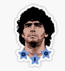 Maradona - D10 - god of soccer Sticker