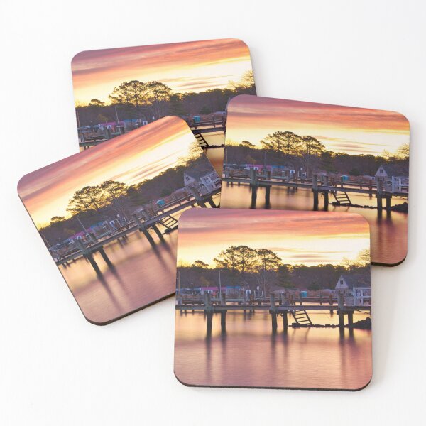 Item preview, Chester River Boat Pier Sunrise designed and sold by Joy Goldman.