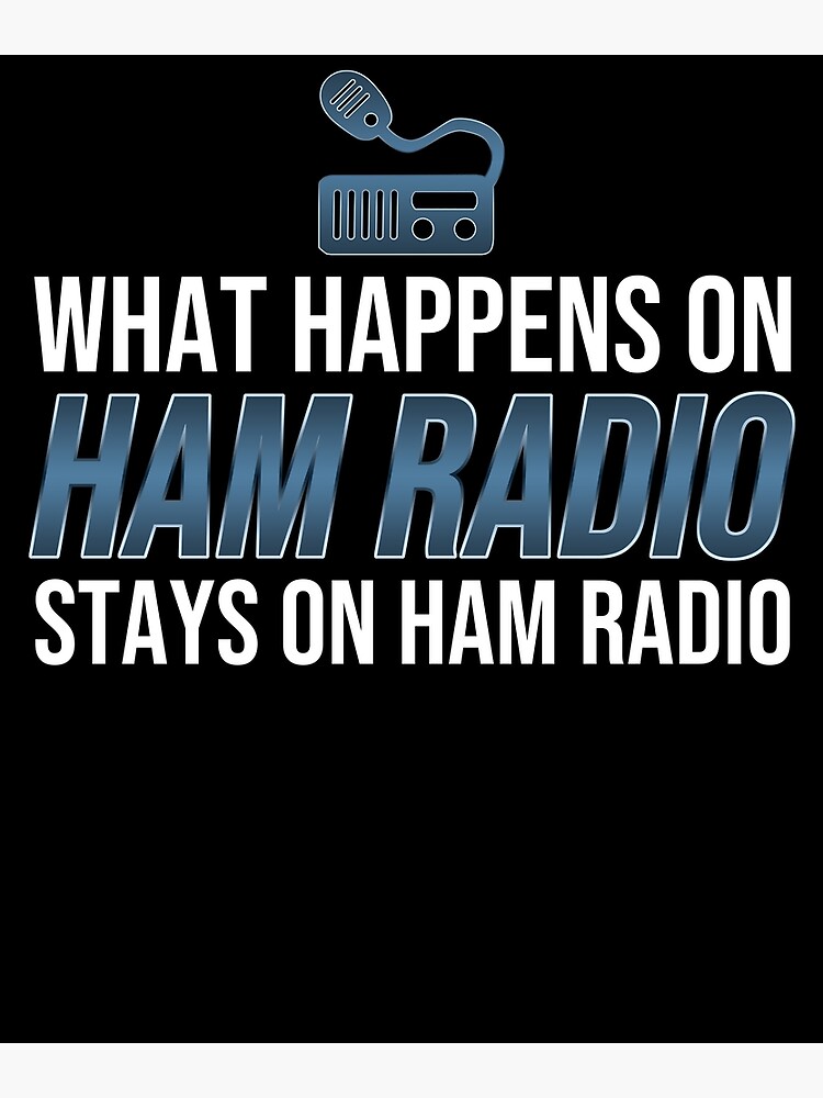 "Funny Ham Radio Morse Code CB Radio Nerdy Geek CW Operato" Poster for