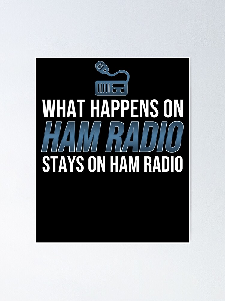 "Funny Ham Radio Morse Code CB Radio Nerdy Geek CW Operato" Poster for