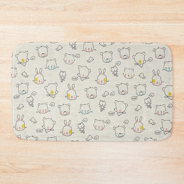 Item preview, Baby Animals Cotton Jersey - offwhite / anthracite designed and sold by jwebmarket.