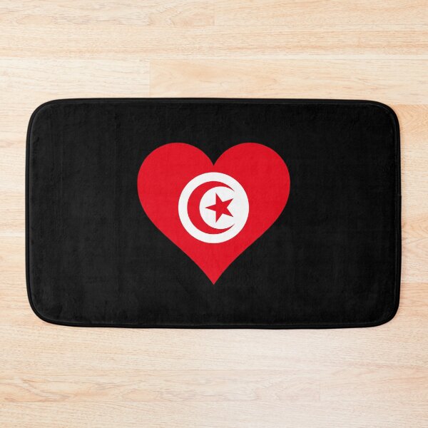 Item preview, Tunisia Tunisian flag flag heart designed and sold by GeogDesigns.