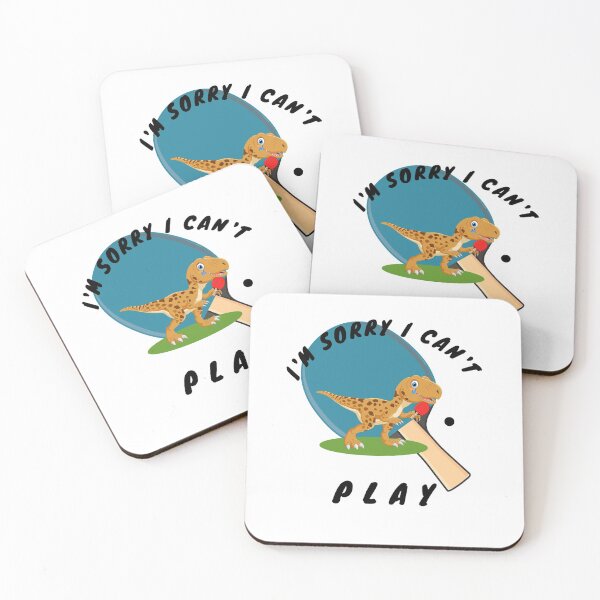 Item preview, Dino, table tennis, I'm sorry I can't play. designed and sold by Bodino.