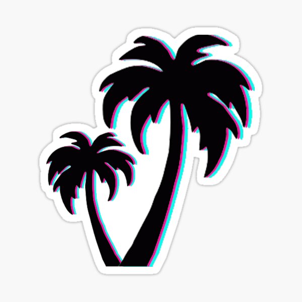 Palmier de Miami Sticker