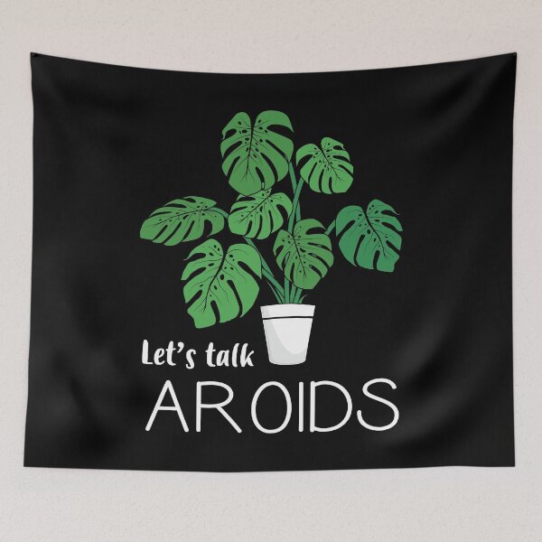 Item preview, Let's Talk Aroids Monstera Deliciosa print designed and sold by jakehughes2015.