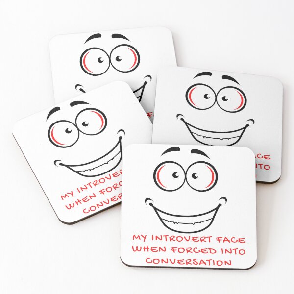 Item preview, My Introvert Face When Forced Into Conversation Funny Print designed and sold by Mary Riley.