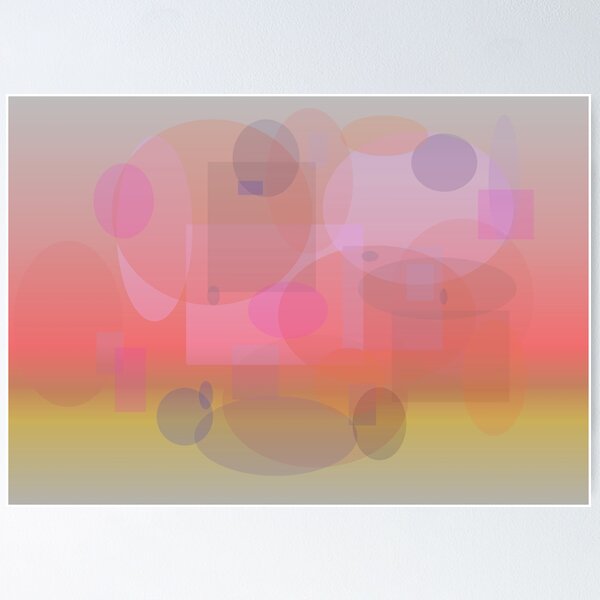 Item preview, Circles and squares yellow to pink fun mod 60s look Side B designed and sold by RileyKyler.