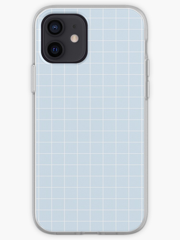 Blaues Asthetisches Gitter Iphone Hulle Cover Von Cheyannekailey Redbubble