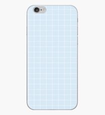 Vinilo o funda para iPhone Rejilla estética azul