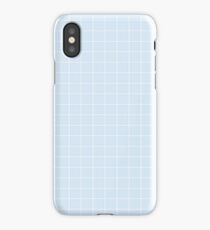 Blue Aesthetic Grid iPhone Case