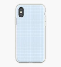 Blaues ästhetisches Gitter iPhone-Hülle & Cover