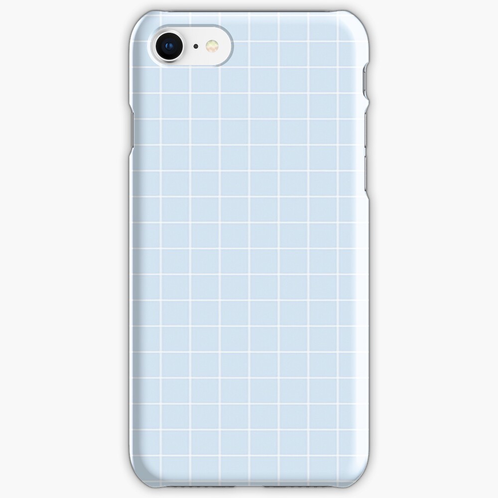 Blue Aesthetic Grid iPhone Case & Cover
