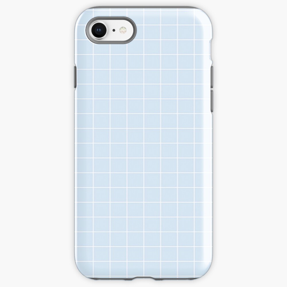 Blue Aesthetic Grid iPhone Case & Cover