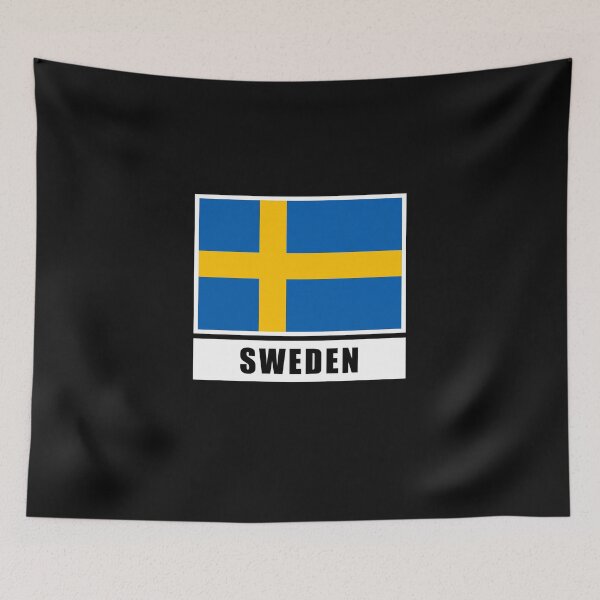 Item preview, Sweden Swedish flag flag designed and sold by GeogDesigns.