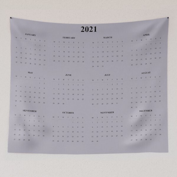 Item preview, Simple Calendar 2021- Balck text- Starting Monday designed and sold by CSouissi.