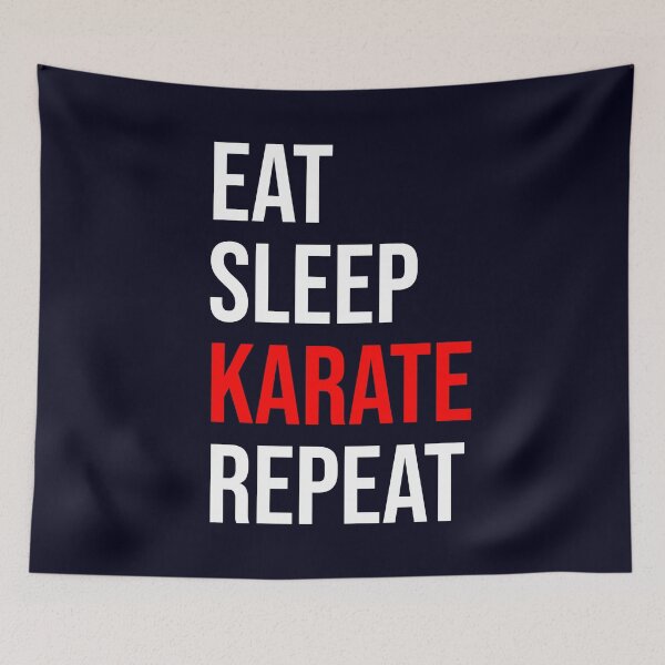 Item preview, Eat Sleep Karate  Repeat designed and sold by CatArtStore.