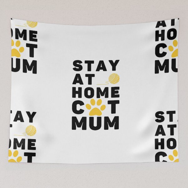 Item preview, Stay At Home Cat Mum designed and sold by itsokaybyme.