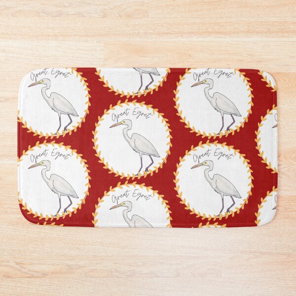 Item preview, Great Egret bird species Art illustration logo designed and sold by TheWaterBirds.