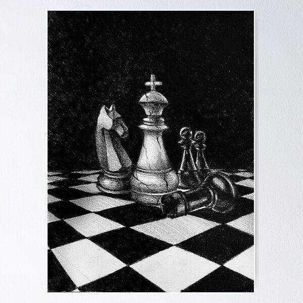 Rook Chess' Poster, picture, metal print, paint by valkry art