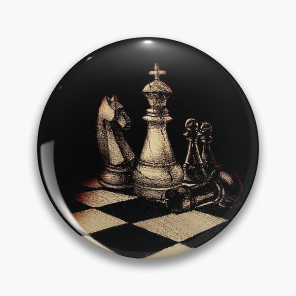 Tablero de ajedrez con piezas tablero de ajedrez vintage en un marco  grabado en oro conjunto de iconos de piezas de ajedrez estrategia de juego  de tablero ajedrez en línea ilustración vectorial