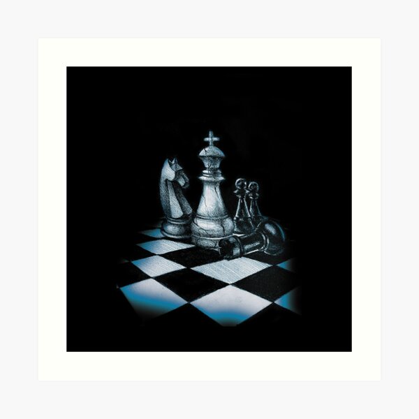 Gender chess drawing | Art Print