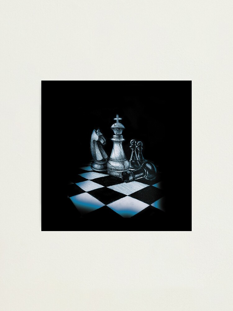 Chess Board Sketch Digital Art. for Home or Office. (Download Now) 