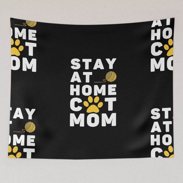 Item preview, Stay At Home Cat Mom designed and sold by itsokaybyme.