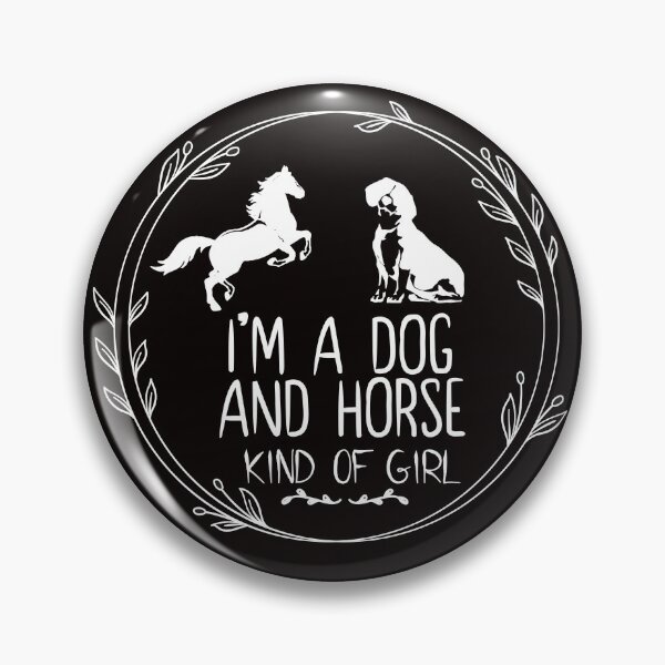 Artikelvorschau, Ich bin ein Hund und ein Pferd Art von Mädchen - Reiten - Pferdemädchen entworfen und verkauft von Hannah Pillic.