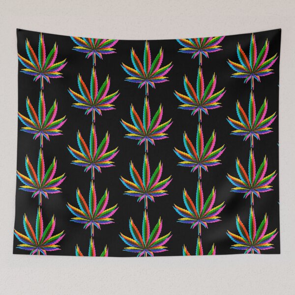 Item preview, Psychedelic Cannabis Leaf designed and sold by ArtxcL.