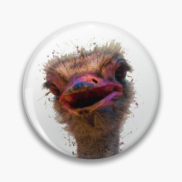 Item preview, Ostrich watercolor birds nursery decor designed and sold by DelzStudio.