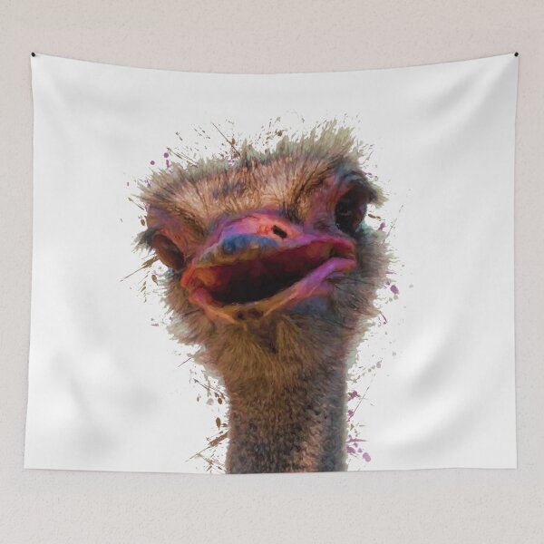 Item preview, Ostrich watercolor birds nursery decor designed and sold by DelzStudio.