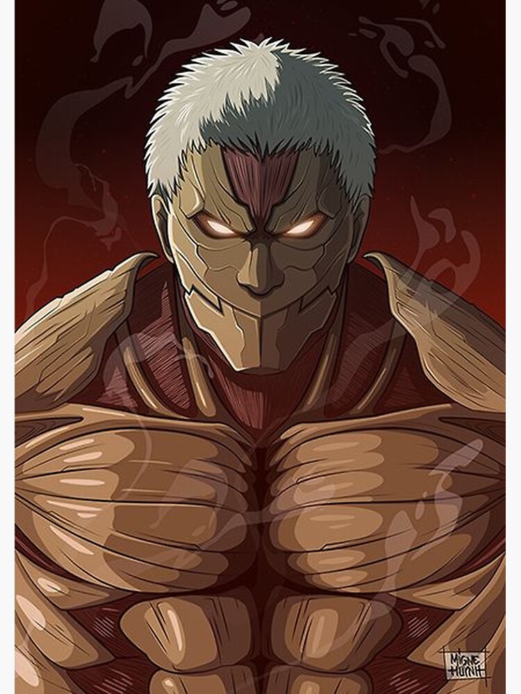 "Reiner / Titan battleship SNK AOT" Sticker by Xeffe Redbubble